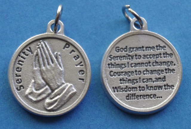 Serenity Prayer Round Medal